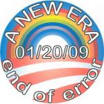 I modified the Barack Obama campaign symbol to celebrate his inauguration date, and the end of the previous administration. Use of a Homonym. An Andrew Lerner Graphic Design