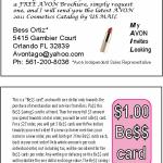 Front and back of Business card for Avon Rep.
Reverse of Business Card
Marketing and Promotion.
To expand customer base, and increase sales of existing. An Andrew Lerner Graphic Design