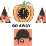 Original concept by Andrew Lerner by using the logos from "A Clockwork Orange". Pumpkins are orange and symbolize Halloween and the movie. The clock represents DST and the movie. The movie is also appropriate for the holiday in many ways. 