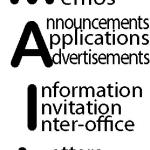 Original acronym and design for both MAIL and my full name. MAIL = Messages And Information Letters or Andrew I. Lerner.