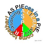 Original slogan, logo, idea, and phrase by Andrew Lerner.
AS PIEces in a PIE, come together. An ASpie has Asperger syndrome, part of autisim. AS PIEces in a PIE, let us all come together.  Aspie pie. Purchase at http://www.cafepress.com/ASpiece